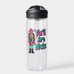 Jullie zijn gek Funny Nutcracker Kerstmis Waterfles
