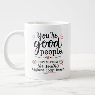 Jullie zijn goede mensen.... grote koffiekop
