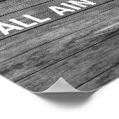 JULLIE ZIJN NIET DE JUISTE GRAPPIGE RUSTIEKE TEKEN POSTER (Hoek)