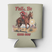 Jullie zijn nu goed Grappig Santa Cowboy Western X Blikjeskoeler (Voorkant)