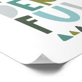 Jullie zijn prachtige typografie kinderen poster (Hoek)