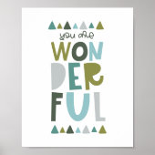 Jullie zijn prachtige typografie kinderen poster (Voorkant)