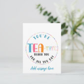 jullie zijn the-rifiek bedankt personeel vrijwilli briefkaart (Staand voorkant)