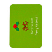 Jullie zijn twee herten - Merry Kissmas! Magneet (Verticaal)