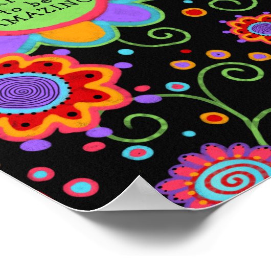 "Jullie zijn verbazingwekkend" vun kleurrijk klasl Poster (Hoek)