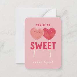 Jullie zijn zo lief Valentijnskaart voor de klas Notitiekaartje