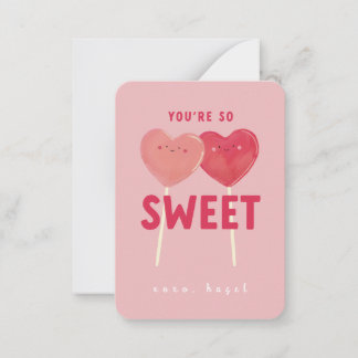 Jullie zijn zo lief Valentijnskaart voor de klas Notitiekaartje