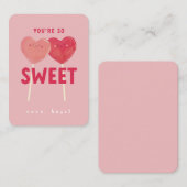 Jullie zijn zo lieve kinderen klas valentijn notitiekaartje (Voorkant / Achterkant)