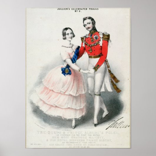 Jullien's gevierde Polkas Poster (Voorkant)