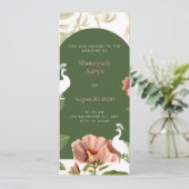 #JullieZijnUitgenodigdVoorHetHuwelijkVanShaurya&Aa Kaart (Staand voorkant)