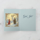 Jultomten And Tomtemor With Julbocken Yule Goat Kaart (Binnen)