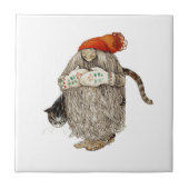 Jultomten Tegeltje (Voorkant)