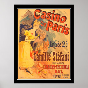 Julus Cheret Casino De Paris Afdruk Poster