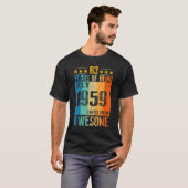 July 1959 63 Year Of Being Awesome T-shirt (Voorkant volledig)