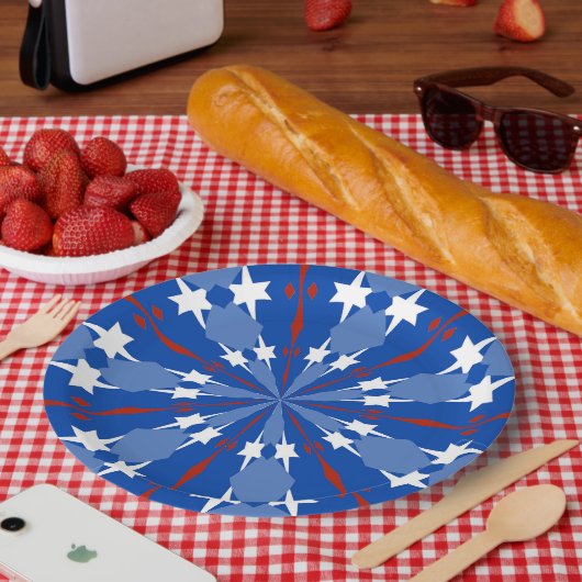 july 4 , 002 Paper Plate Papieren Bordje (Picknick)