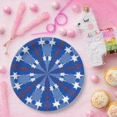 july 4 , 002 Paper Plate Papieren Bordje (Feest)