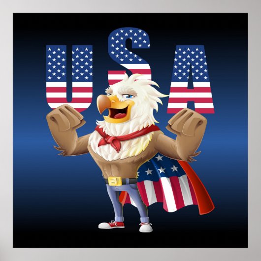 July 4th eagle poster (Voorkant)