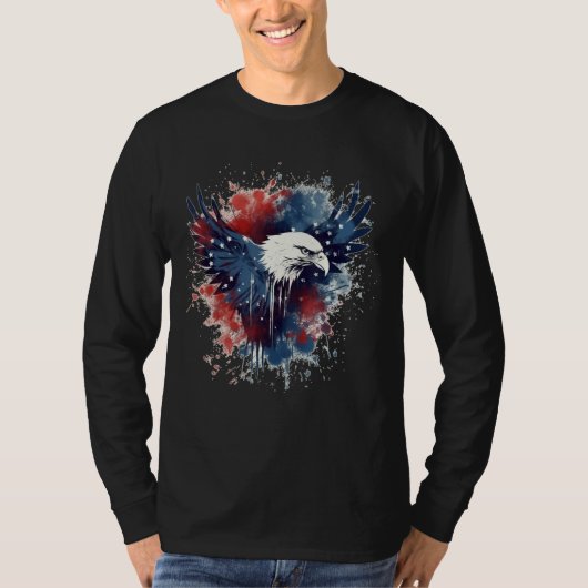 July 4th Product  Patriotism, American Flag_1 T-shirt (Voorkant)