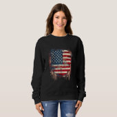 July 4th Product  Patriotism, American Flag_22 Trui (Voorkant volledig)
