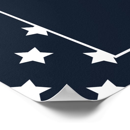 July 4th Red White & I Do Couples Shower Bar Sign Poster (Hoek)