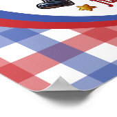 July 4th USA 250th Anniversary Semiquincentennial Poster (Hoek)