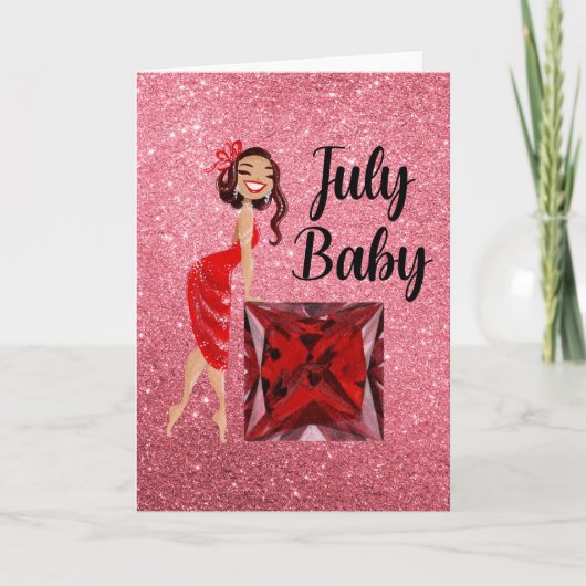 July Baby Kaart (Voorkant)