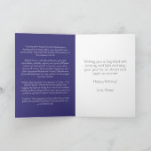 July Birth Flower Birthday Card | Delphiniums Kaart (Binnen)