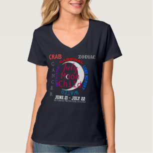 July Cancer Zodiac T-shirt