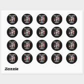July Cat Lover Ronde Sticker (Vel)