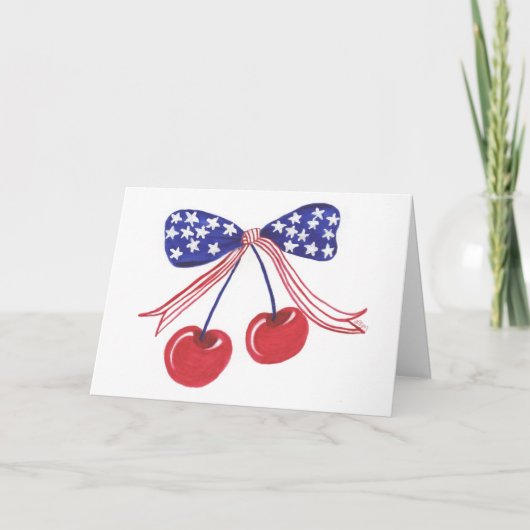 July Cherries Bedankkaart (Voorkant)