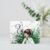 Julzips - Geisha Briefkaart (Staand voorkant)
