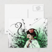 Julzips - Geisha Briefkaart (Voorkant / Achterkant)
