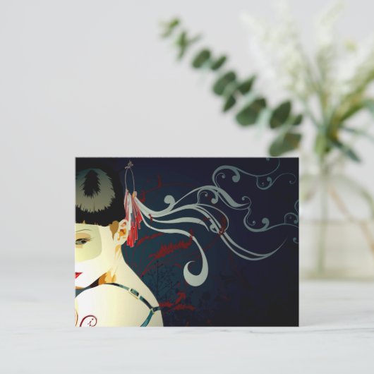 Julzips - Mascarada Briefkaart (Staand voorkant)