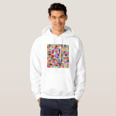 Jumble Alphabet Pattern Hoodie (Voorkant volledig)