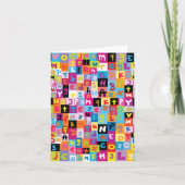 Jumble Alphabet Pattern Kaart (Voorkant)