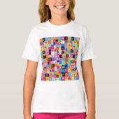 Jumble Alphabet Pattern T-shirt (Voorkant)