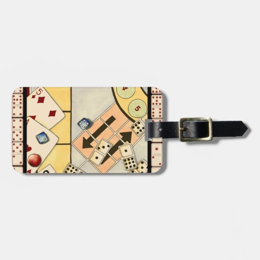 Jumble Assortment of Games of Chance Bagagelabel (Voorkant horizontaal)