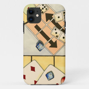 Jumble Assortment of Games of Chance iPhone 11 Hoesje