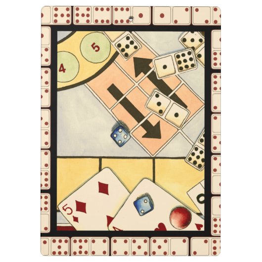 Jumble Assortment of Games of Chance Klembord (Achterkant)