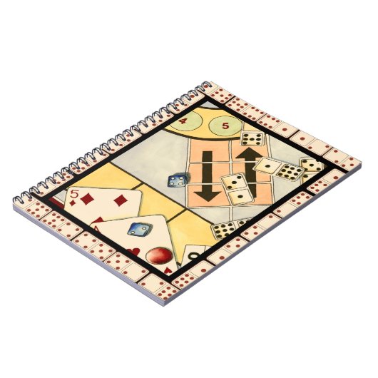Jumble Assortment of Games of Chance Notitieboek (Linkerzijde)