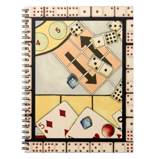 Jumble Assortment of Games of Chance Notitieboek (Voorkant)