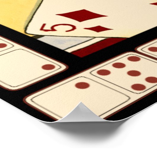 Jumble Assortment of Games of Chance Poster (Hoek)