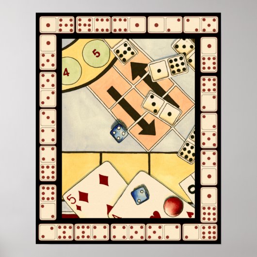 Jumble Assortment of Games of Chance Poster (Voorkant)