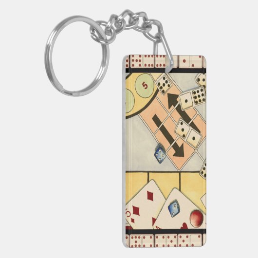 Jumble Assortment of Games of Chance Sleutelhanger (Voorkant Links)