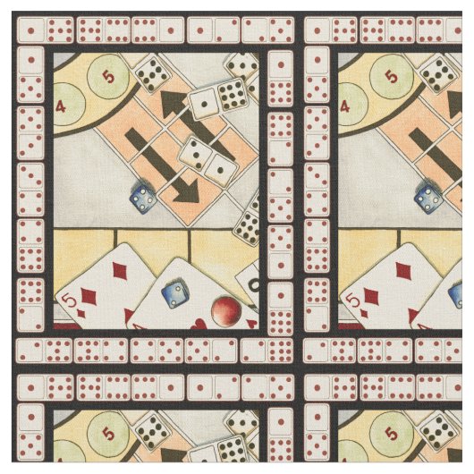 Jumble Assortment of Games of Chance Stof (Close Up)