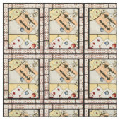 Jumble Assortment of Games of Chance Stof (Swatch)