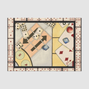 Jumble Assortment of Games of Chance Tissuepapier