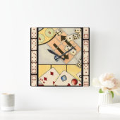 Jumble Assortment of Games of Chance Vierkante Klok (Huis)