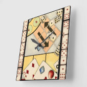 Jumble Assortment of Games of Chance Vierkante Klok (Hoek)