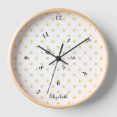 Jumble Hours Polka Dots Name Home Kantoor Decor (Voorkant)